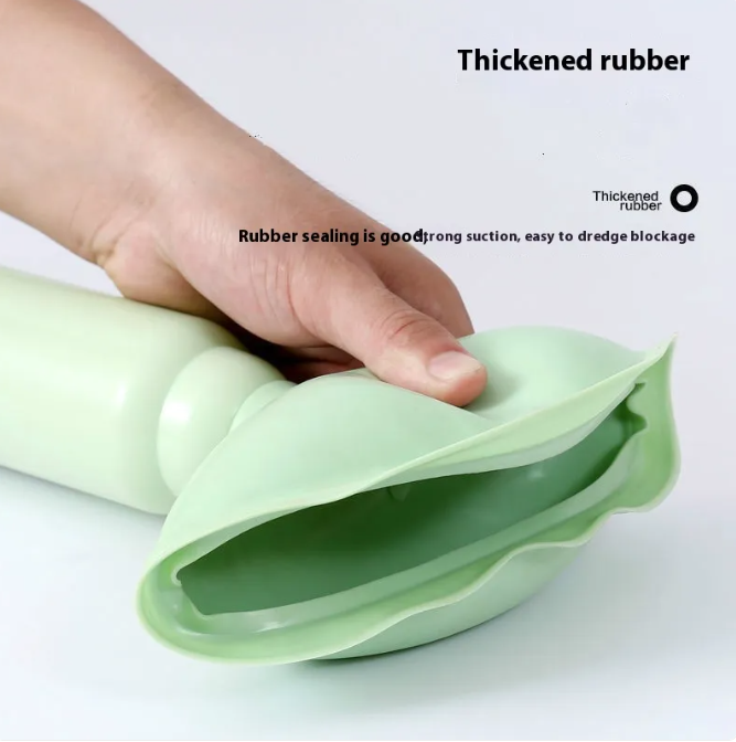Heavy Duty Toilet Plunger-High Suction Drain Unblocker-Bathroom Clog Remover with Ergonomic Handle