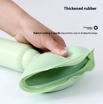 Heavy Duty Toilet Plunger-High Suction Drain Unblocker-Bathroom Clog Remover with Ergonomic Handle