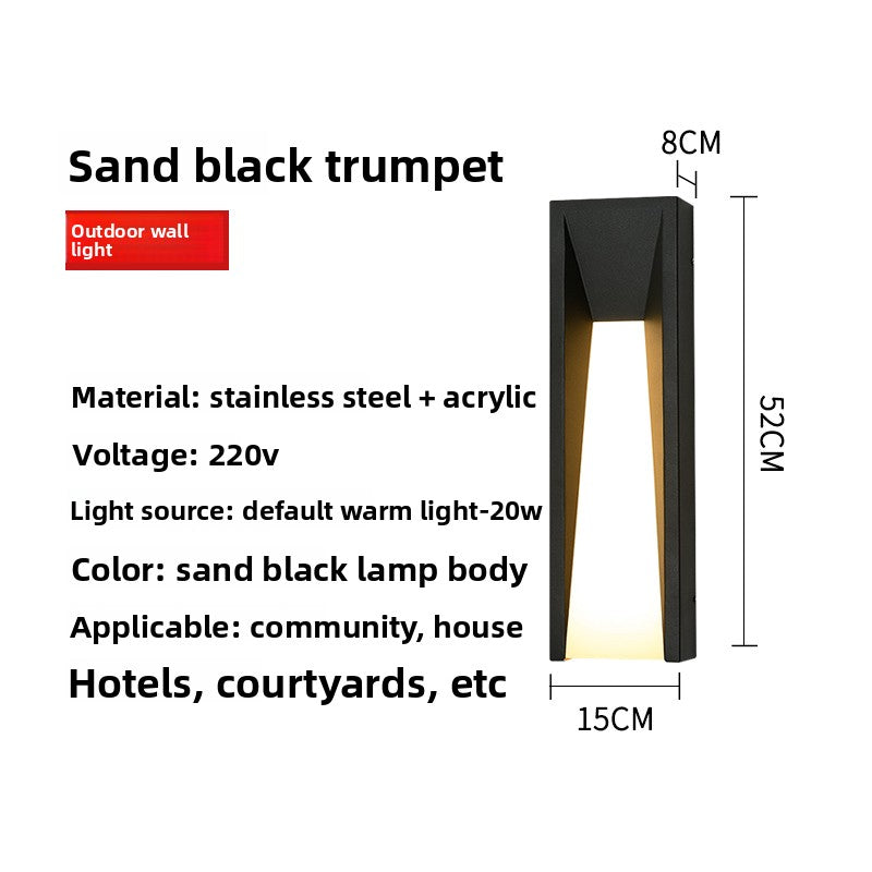 IP65 Outdoor LED Wall Light - Modern Stainless Steel Garden, Courtyard & Entrance Lamp