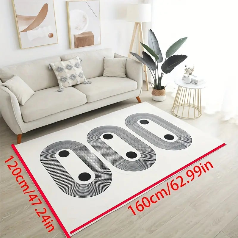 Modern Cashmere Floor Mat–Soft Rectangle Area Rug for Bedroom, Bathroom & Living Room Décor