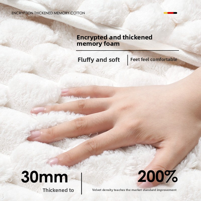 Memory Foam Bath Mat  Soft Non-Slip Quick Dry Absorbent Bathroom Floor Rug