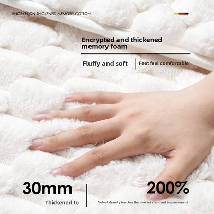 Memory Foam Bath Mat  Soft Non-Slip Quick Dry Absorbent Bathroom Floor Rug
