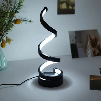 Modern Circle LED Bedside Lamp–Minimalist USB Dimmable Table Lamp for Bedroom Décor