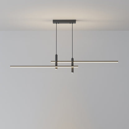 Modern LED Linear Pendant Light - Dimmable Nordic Hanging Ceiling Light
