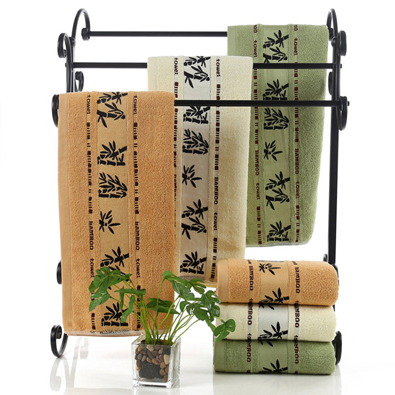 Thick Bamboo Fiber Bath Towels-Ultra Soft Absorbent Quick Dry Towels-Luxury Eco Friendly Bathroom Towels