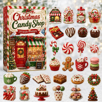 Christmas Acrylic Decorations Blind Box - 3mm Festive Santa, Gnome & Snowman Collectible Ornaments