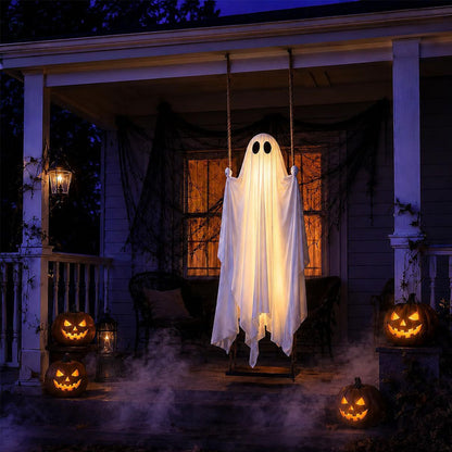 LED Hanging Halloween Ghost – Halloween Outdoor Decoration