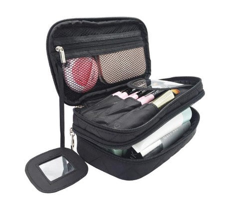 Waterproof Travel Cosmetic Bag–Large Capacity Makeup Bag & Toiletry Organiser for Travel