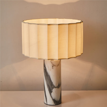 Luxury Italian Marble Table Lamp–Modern Designer Bedside Lamp With 3-Colour Dimmable LED