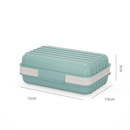 Portable Soap Box with Lid-Waterproof Travel Soap Holder Case-Drainage Soap Container for Bathroom, Gym & Travel