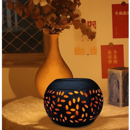 Solar Leaf Pattern Outdoor Light - Waterproof LED Garden Decorative Lamp
