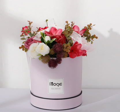 Luxury Silk Rose Flower Arrangement–Artificial Floral Centrepiece for Home & Wedding Décor