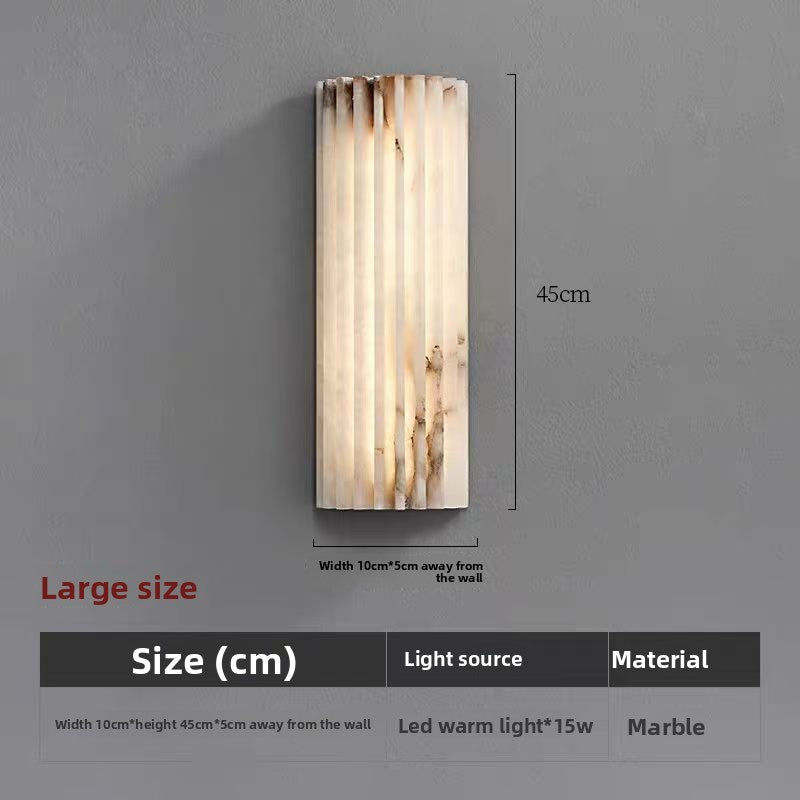 Luxury Spanish Marble Gear Wall Light–Modern LED Sleek Design