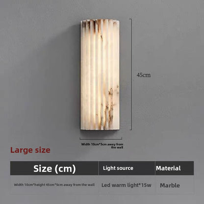 Luxury Spanish Marble Gear Wall Light–Modern LED Sleek Design