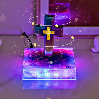 Magnetic Levitating Cross Lamp–Floating LED Cross Night Light & Home Décor