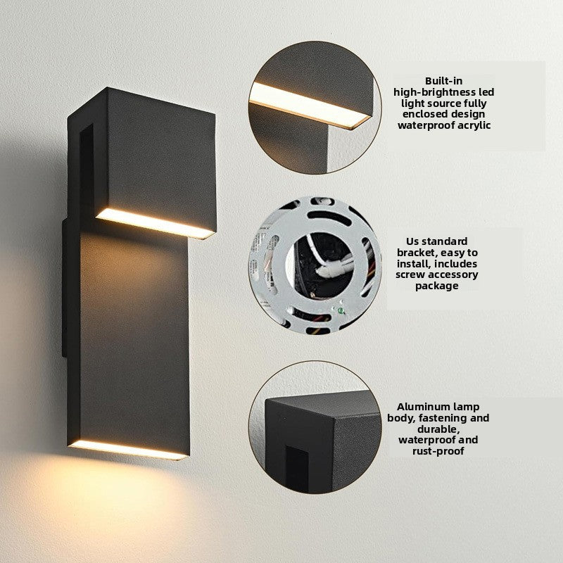 Modern IP65 LED Outdoor Wall Light–Waterproof Aluminium Exterior Wall Lamp