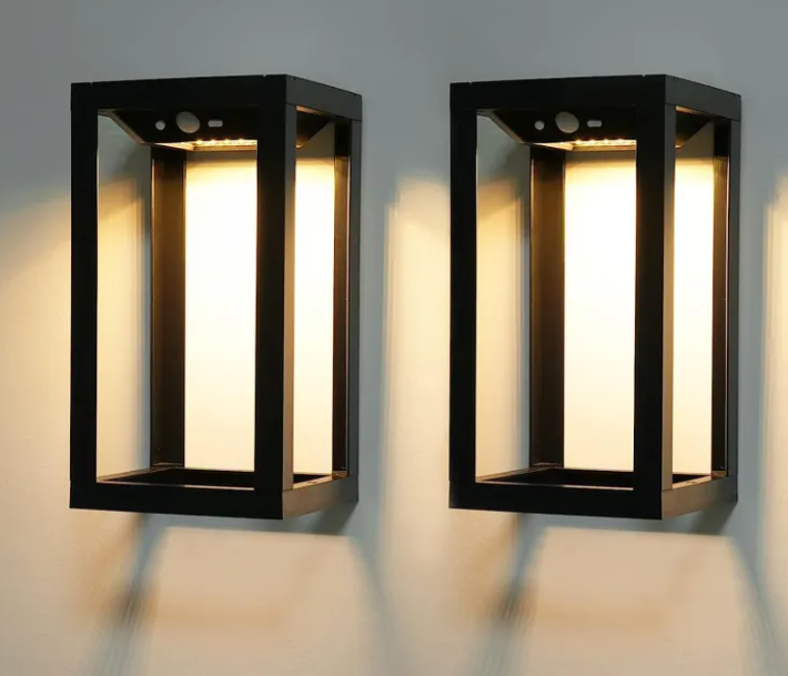 Solar Powered Outdoor Wall Light–Waterproof LED Garden Light for Patio, Fence & Courtyard
