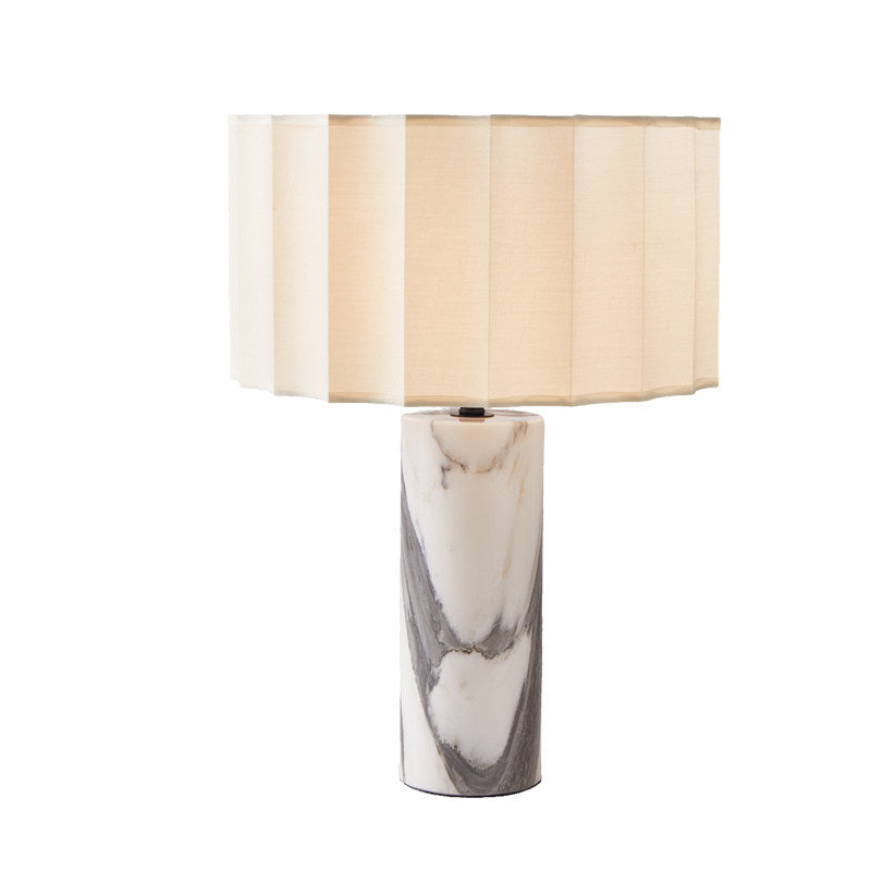 Luxury Italian Marble Table Lamp–Modern Designer Bedside Lamp With 3-Colour Dimmable LED