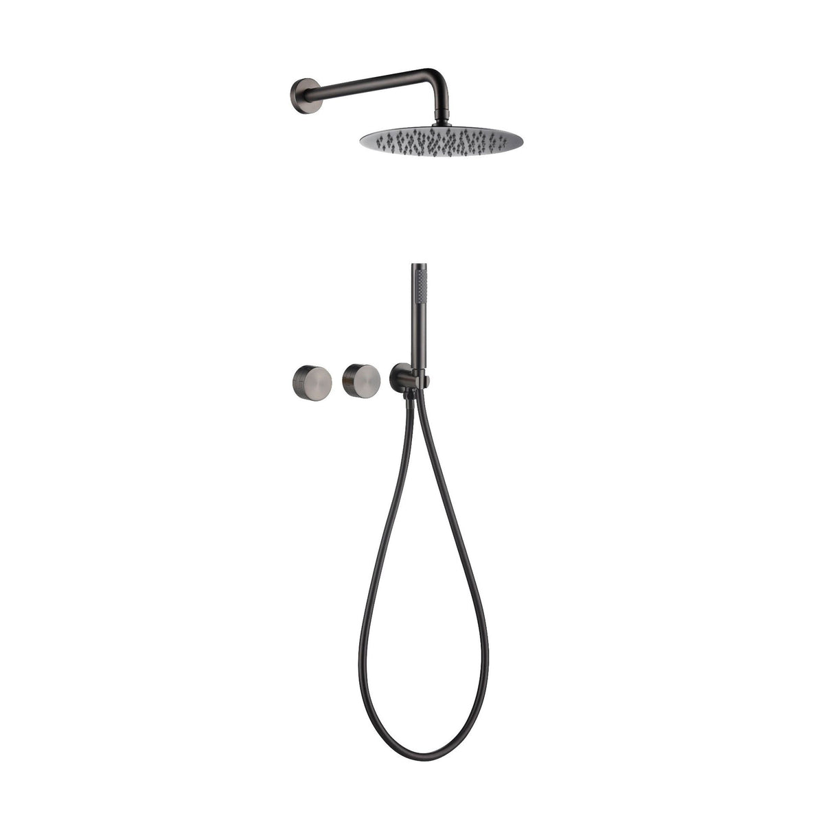 Luxury Concealed Rain Shower Set - Solid Copper Wall Mounted Bathroom Shower System