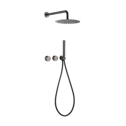 Luxury Concealed Rain Shower Set - Solid Copper Wall Mounted Bathroom Shower System