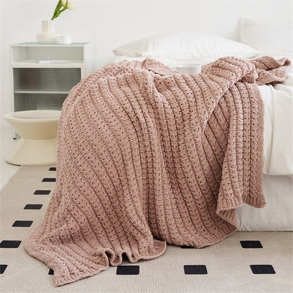 Luxury Chenille Throw Blanket–Soft Nordic Sofa & Bed Blanket
