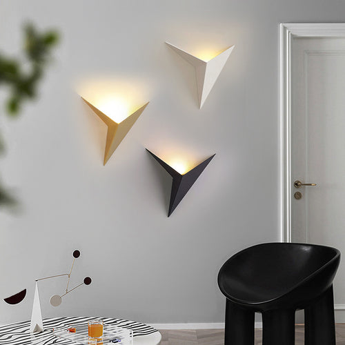 Nordic LED Wall Light - Modern Minimalist Iron Wall Lamp for Bedroom, Living Room & Hallway