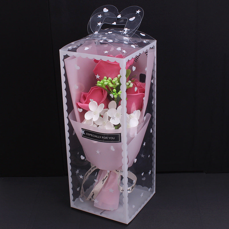 Luxury Soap Flower Bouquet Gift Box–Everlasting Rose Arrangement for Special Occasions
