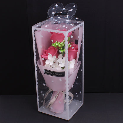 Luxury Soap Flower Bouquet Gift Box–Everlasting Rose Arrangement for Special Occasions