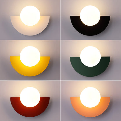 Modern Coloured Glass Wall Lamp-Artistic LED Wall Light for Living Room, Bedroom & Home Décor