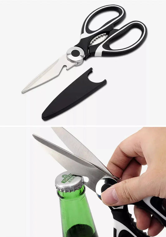 Stainless Steel Kitchen Scissors–Heavy Duty Multi-Function Kitchen Shears for Meat, Herbs & Food Prep