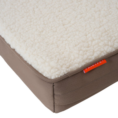 Plush Lambswool-Style Pet Bed - Thick Washable Cushion Bed for Dogs & Cats