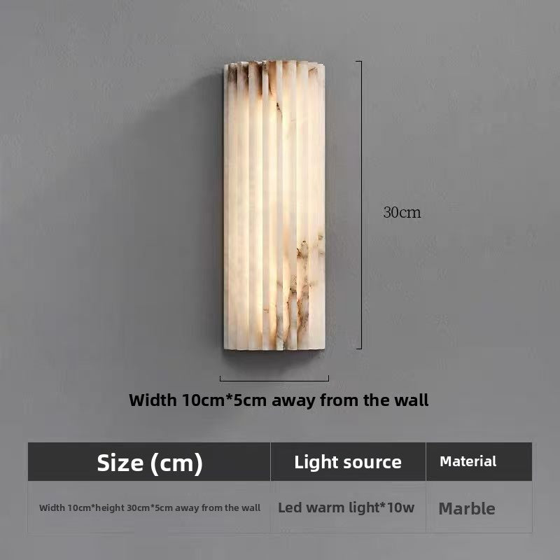 Luxury Spanish Marble Gear Wall Light–Modern LED Sleek Design