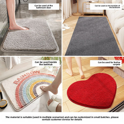 Luxury Velvet Bathroom Mat–Ultra Absorbent Non-Slip Bath Rug-Premium Quality For Bathrooms