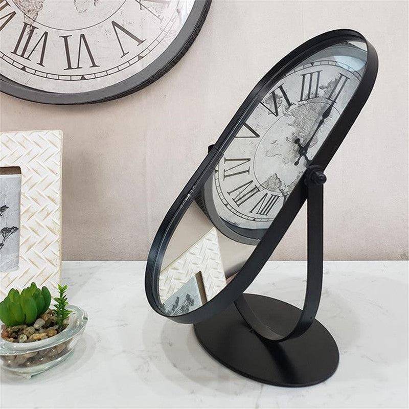 European Retro Vanity Mirror–Nordic Desktop Makeup Mirror for Beauty & Dressing Tables