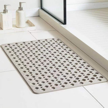 Non-Slip TPE Bath Mat - Quick Dry Suction Shower Floor Mat