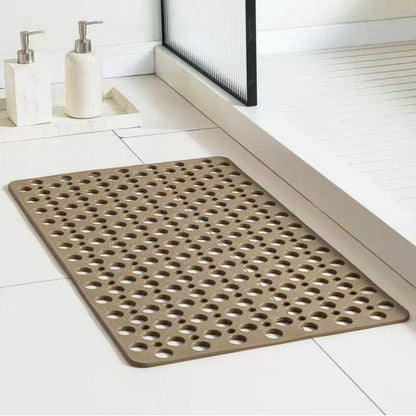 Non-Slip TPE Bath Mat - Quick Dry Suction Shower Floor Mat