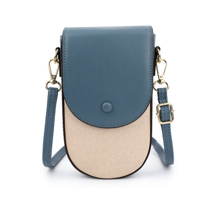 Women's Mobile Phone Crossbody Bag–PU Leather Messenger Bag, Small Shoulder Handbag & Everyday Phone Purse