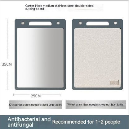 304 Stainless Steel Cutting Board–Hygienic Metal Chopping Board for Kitchen Food Prep