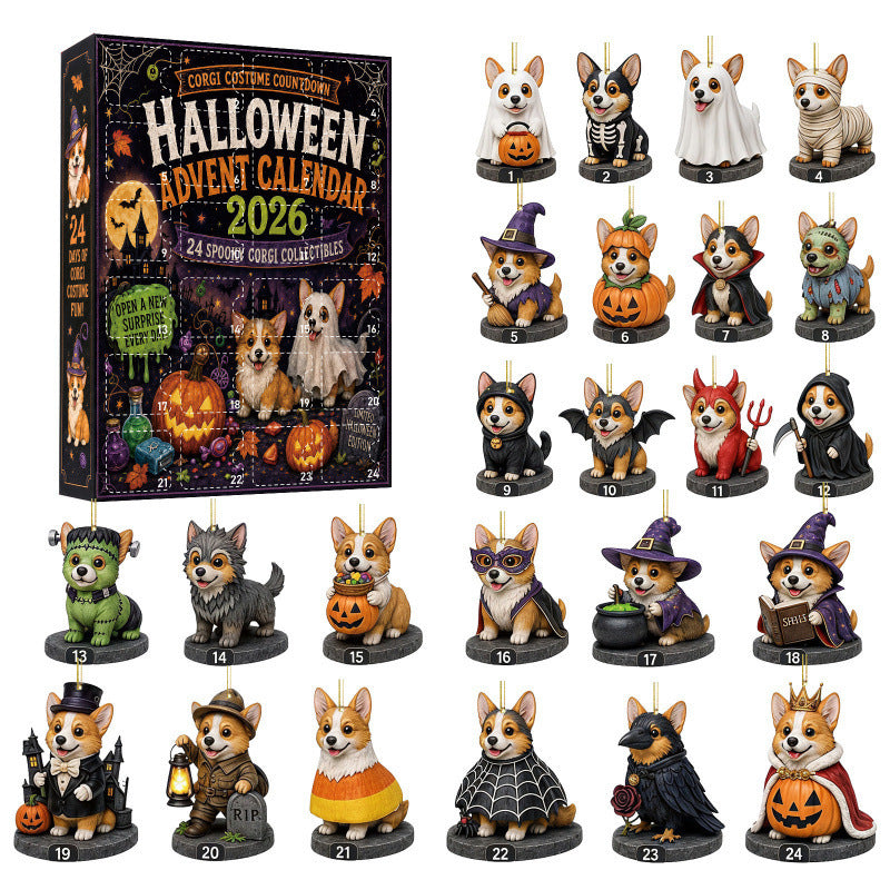 2026 Christmas Advent Calendar - 24-Day Acrylic Pendant Blind Box Countdown with Surprise Decorations
