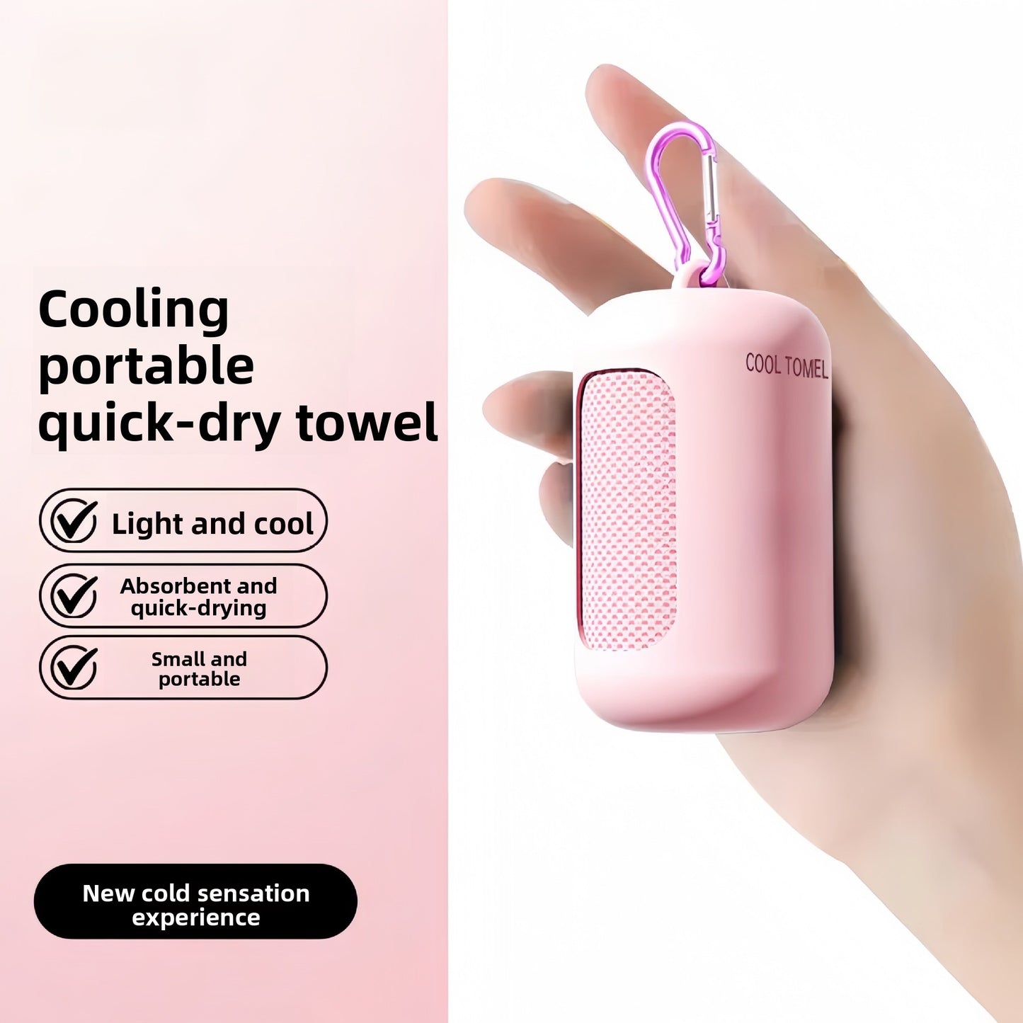 Instant Cooling Sports Towel–Quick-Dry Ice Feel Fitness & Travel Towel