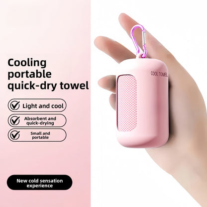 Instant Cooling Sports Towel–Quick-Dry Ice Feel Fitness & Travel Towel