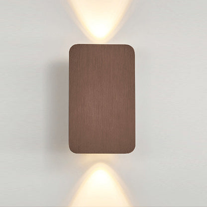 Modern LED Up Down Wall Light - Nordic Brushed Aluminium Wall Lamp for Bedroom & Living Room