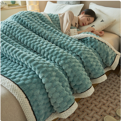 Golden Turtle Velvet Blanket–Ultra Soft All-Season Throw for Bed, Sofa & Relaxation