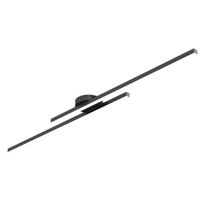 Modern Linear LED Ceiling Light - Dimmable Minimalist Ceiling Light for Living Room & Bedroom