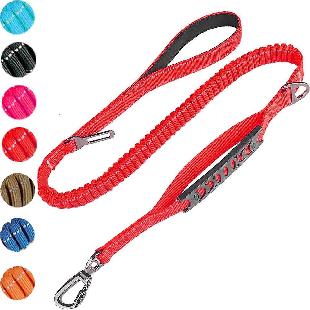 Heavy-Duty Bungee Dog Leash–Shock Absorbing Tactical Lead For Medium & Large Dogs