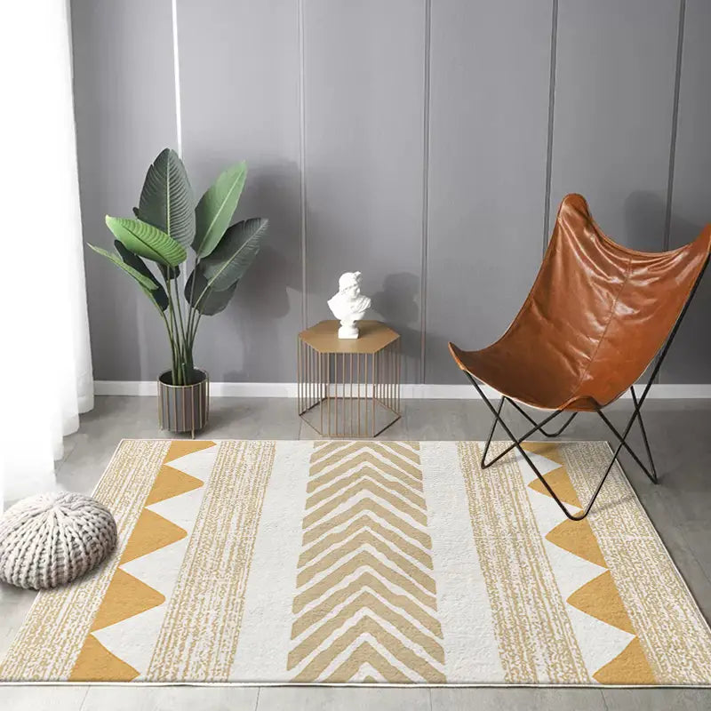 Imitation Cashmere Area Rug–Soft Non-Slip Crystal Velvet Carpet for Bedroom & Living Room