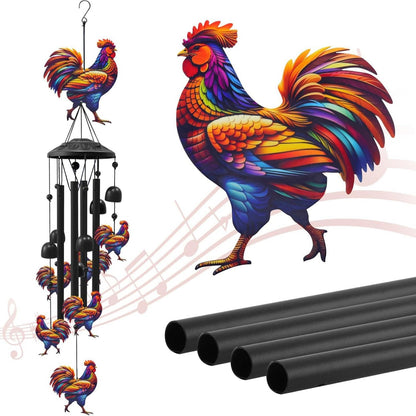 Colourful Metal Wind Chimes - Handmade Animal Garden Hanging Decoration