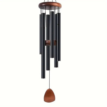 Retro Metal Wind Chimes - 68cm Decorative 6-Tube Hanging Wind Chime for Garden, Patio & Balcony