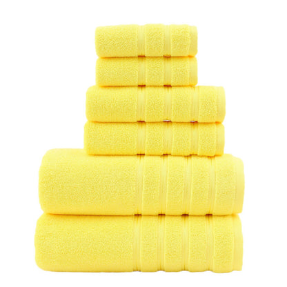 Luxury Combed Cotton Towel Set–Ultra Soft 6 Piece Bathroom Towel Collection