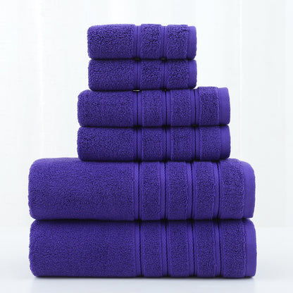 Luxury Combed Cotton Towel Set–Ultra Soft 6 Piece Bathroom Towel Collection